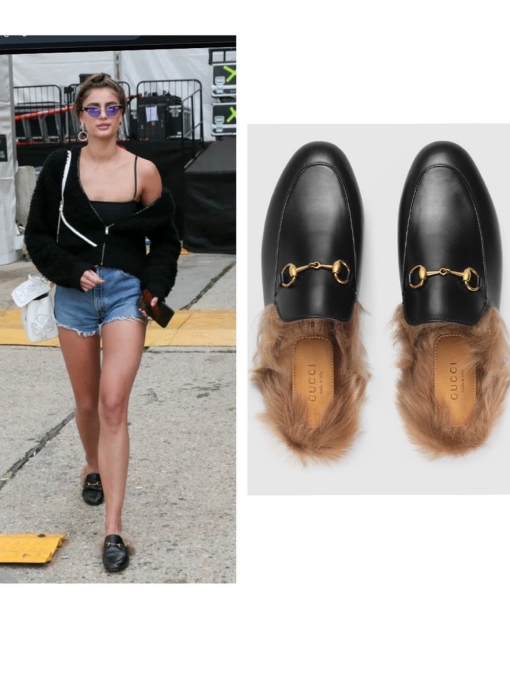🖤Gucci Princetown Fur
Leather Mule🖤 GUC•$1130